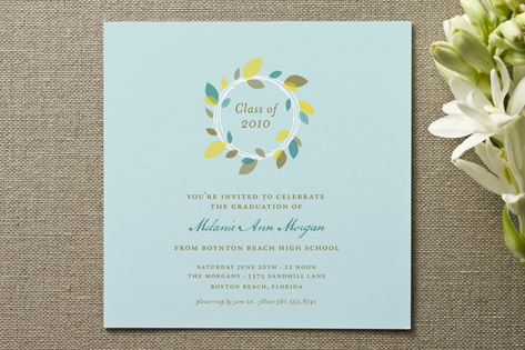 Autumn Wreath Graduation Announcements