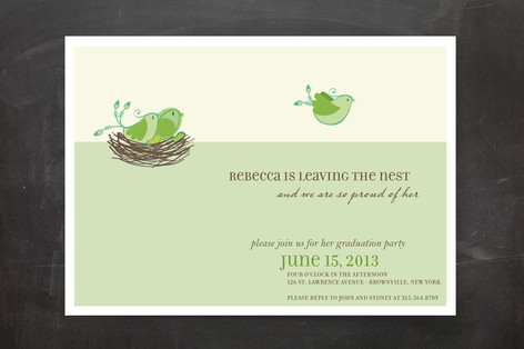 Leaving The Nest Graduation Announcements