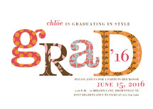 Graduating In Style Graduation Announcements