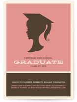 Graduate Silhouette Graduation Announcements
