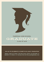 Graduate Silhouette Graduation Announcements