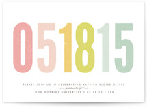 Ice Cream Parlour Pastels Graduation Announcements
