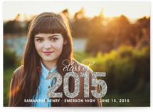 Glitter Graduation Announcements