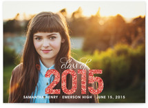 Glitter Graduation Announcements