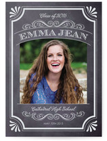 Vintage Chalkboard Graduation Announcements