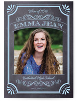 Vintage Chalkboard Graduation Announcements