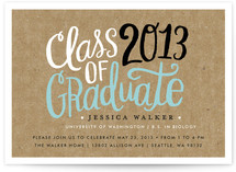 Handscript Party Graduation Announcements