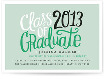 Handscript Party Graduation Announcements