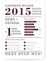 Year in Review Graduation Announcements