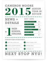 Year in Review Graduation Announcements