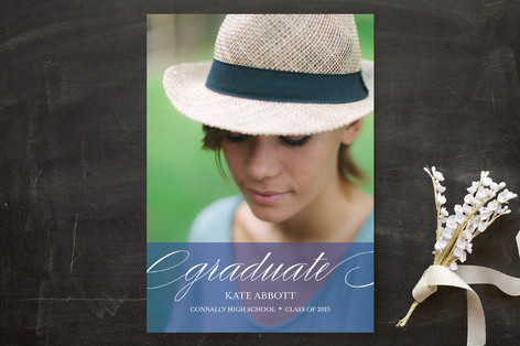 Elegant Grad Graduation Announcements