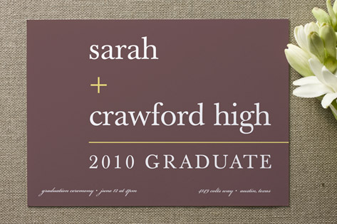 float + math Graduation Announcements