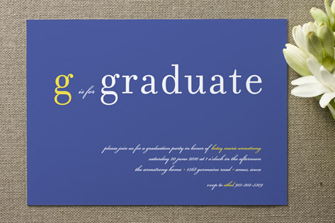 float + is for Graduation Announcements
