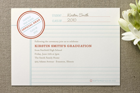 Grade School Graduation Announcements
