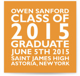 Block Graduation Announcements
