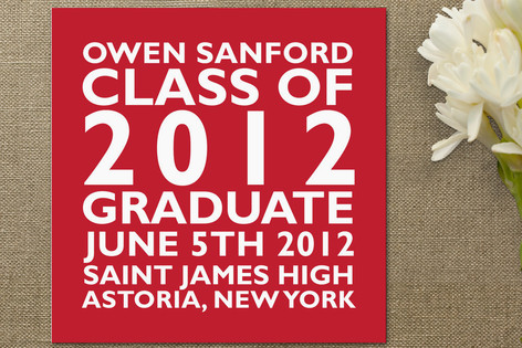 Block Graduation Announcements