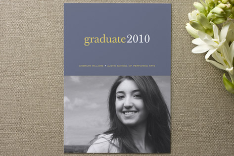 Pop of Color Graduation Announcements
