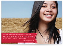 Ribbon Banner Graduation Announcements