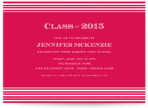 Spring Stripes Graduation Announcements