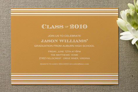 Spring Stripes Graduation Announcements