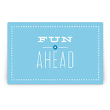 Blue Big Top Circus Party Greeting Signs