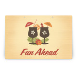 Tiki Luau Party Greeting Signs