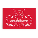 Patterned Floral Kraft Party Greeting Signs