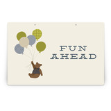Gentleman Bear Party Greeting Signs