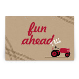 A Tractor Pull Party Greeting Signs