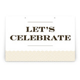 Sophisticated Chevron Party Greeting Signs