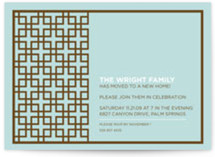 Treillis Moderne Housewarming Party Invitations