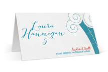 BLOCK PRINT WAVES Place Cards