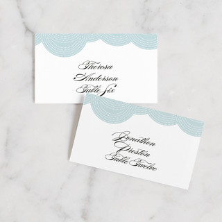 Pearls on a String Place Cards