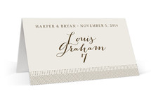 Modern Crest Place Cards