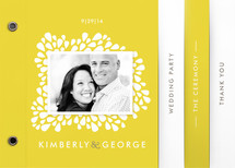 Dainty Droplets Wedding Program Minibook&trade; Cards