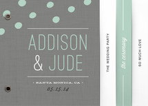 Fresh Dots Wedding Program Minibook&trade; Cards