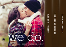 We Do Wedding Program Minibook&trade; Cards