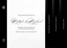 Modern Elegance Wedding Program Minibook&trade; Cards
