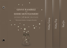 fireflies Wedding Program Minibook&trade; Cards