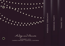 Midnight Vineyard Wedding Program Minibook&trade; Cards