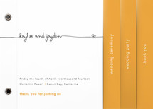 The Happy Couple Wedding Program Minibook&trade; Cards