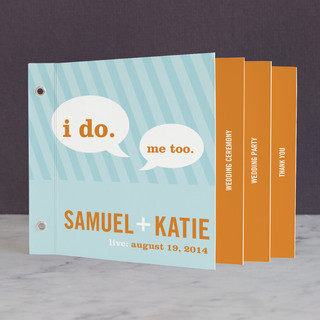Smart Conversation Wedding Program Minibook&trade; Cards