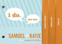 Smart Conversation Wedding Program Minibook&trade; Cards
