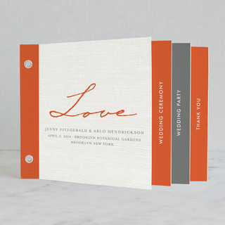 Simply in Love Wedding Program Minibook&trade; Cards