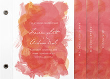 Aquarelle Wedding Program Minibook&trade; Cards