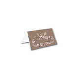 Patterned Floral Kraft Table Tents