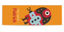 Robot Bleep Bleep Table Runner