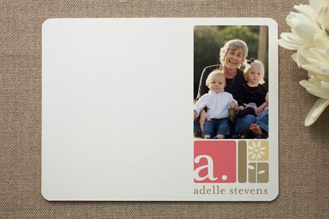 alpha blocks Photo Stationery Cards