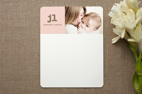 modern mommy Photo Stationery Cards