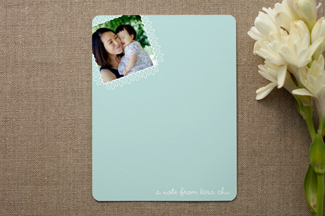 swirly stamp Photo Stationery Cards